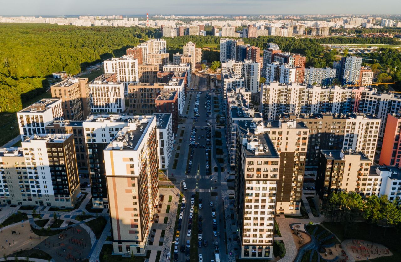 фасад дома, здание по адресу г Москва, р-н Коммунарка, Скандинавский б-р 